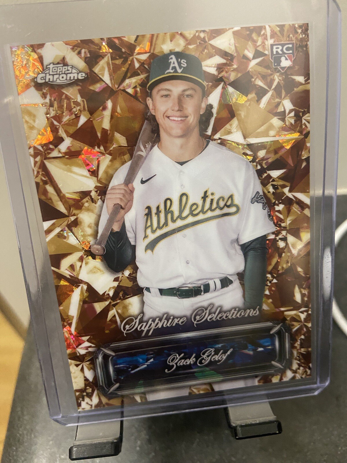 2024 Topps Chrome Sapphire Selections Gold Refractor Zack Gelof Rookie 24/50 RC