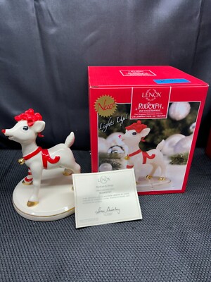 Lenox ''RUDOLPH'' Lighted Figurine ~  Comes with Original Box