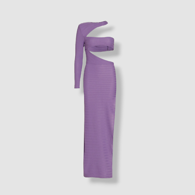 dark purple knit dress Snapback Sweater Dress (PURPLE)