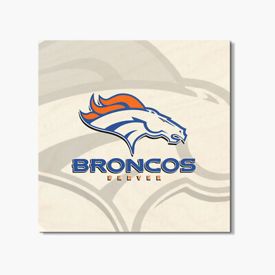 Denver Broncos NFL Football Logo Square Coaster | eBay