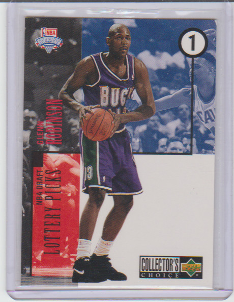 1994-95 Collector's Choice 1994 NBA Draft Lottery Picks Glenn Robinson #1 Bucks