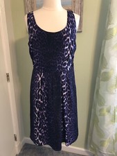 Tahari Black & Purple Dress , Size 16