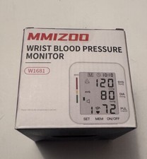 MMIZOO Wrist Blood Pressure Monitor W1681 w/ Large LCD Display  Adjustable Cuff