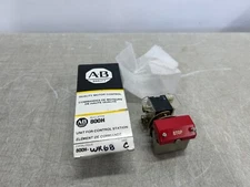 Allen Bradley 800T-WK6B Flip Lever PushButton Red Momentary E-Stop Button