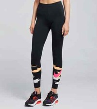 Women s Nike Icon Clash Leggings XS Black Gym Running Training CU5110 Printed