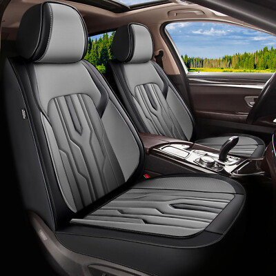 Car 2-Seat Covers Front Row Faux Leather Cushion Pad For Toyota RAV4 2013-2018