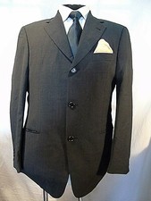 HUGO BOSS E/SIGMA SMART CLASSIC DESIGNER GREY SUIT JACKET UK 40 EU 50