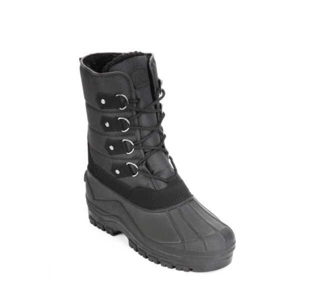 Polar Armor Mens All Weather Hi Top Snow Boots Shoes Black Size 8 NWOB