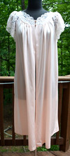 Vintage Shadowline Ladies Robe Mid-length Pastel Peach Size Large Nice