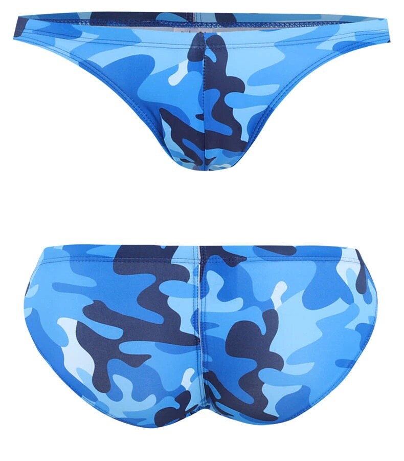 Men's Swim Briefs Camouflage Beach Bikini Sexy Swimsuit Gay Bathing
