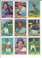 1976 Topps Baseball Complete your set Pick Traded