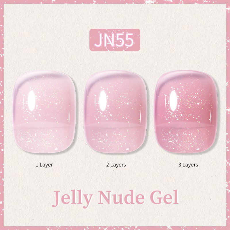 BORN PRETTY Jelly Nude Gel Nagellack 10ml Translucent Soak Off UV Nagellacke - Bild 118 von 157