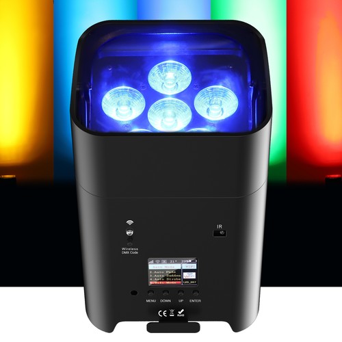 6PCS 6x18W Wireless Par Light Battery Powered RGBWA+UV 6 LED Uplight w/Case - Picture 2 of 23