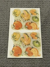 Vintage Large Pumpkins Sticker Sheet 1 Sheet