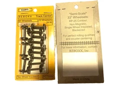 ReBoxx-2 33" HO Semi-scale wheels sets, 1.000" Axle Length, 12/ Pkg, NMRA RP-25