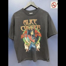 2002 Alice Cooper tour t-shirt black tee Unisex Rare design tee NH17065