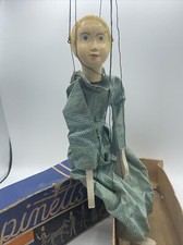 Vtg Puppinetts Marionette Lady Puppet American Crayon Co Almost 100 Years Old 