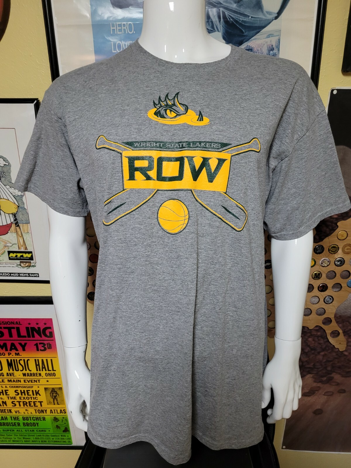 FILA Maglietta Wright State University Lake Lakers Row Basketball Crew Celina OH XL