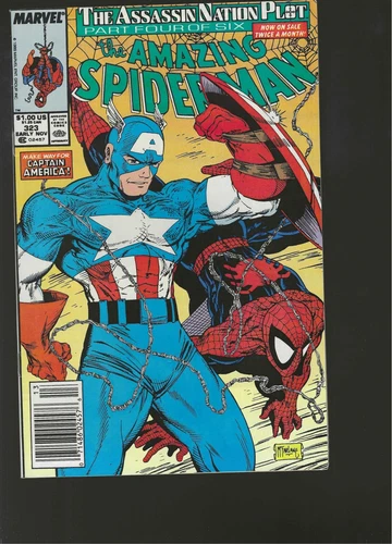 AMAZING SPIDER-MAN #323 Todd McFarlane Marvel 1989 NM
