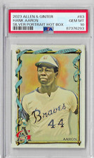2023 Allen Ginter Hank Aaron Silver Portrait Hot Box PSA 10