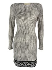 Michael Kors snake print tunic shift dress stretchy Small