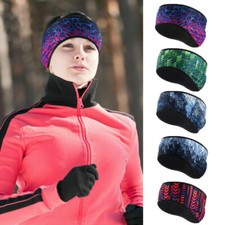 Women Winter Ear Warmer Headband - Fleece Lined Ear Band Covers for Cold Weather