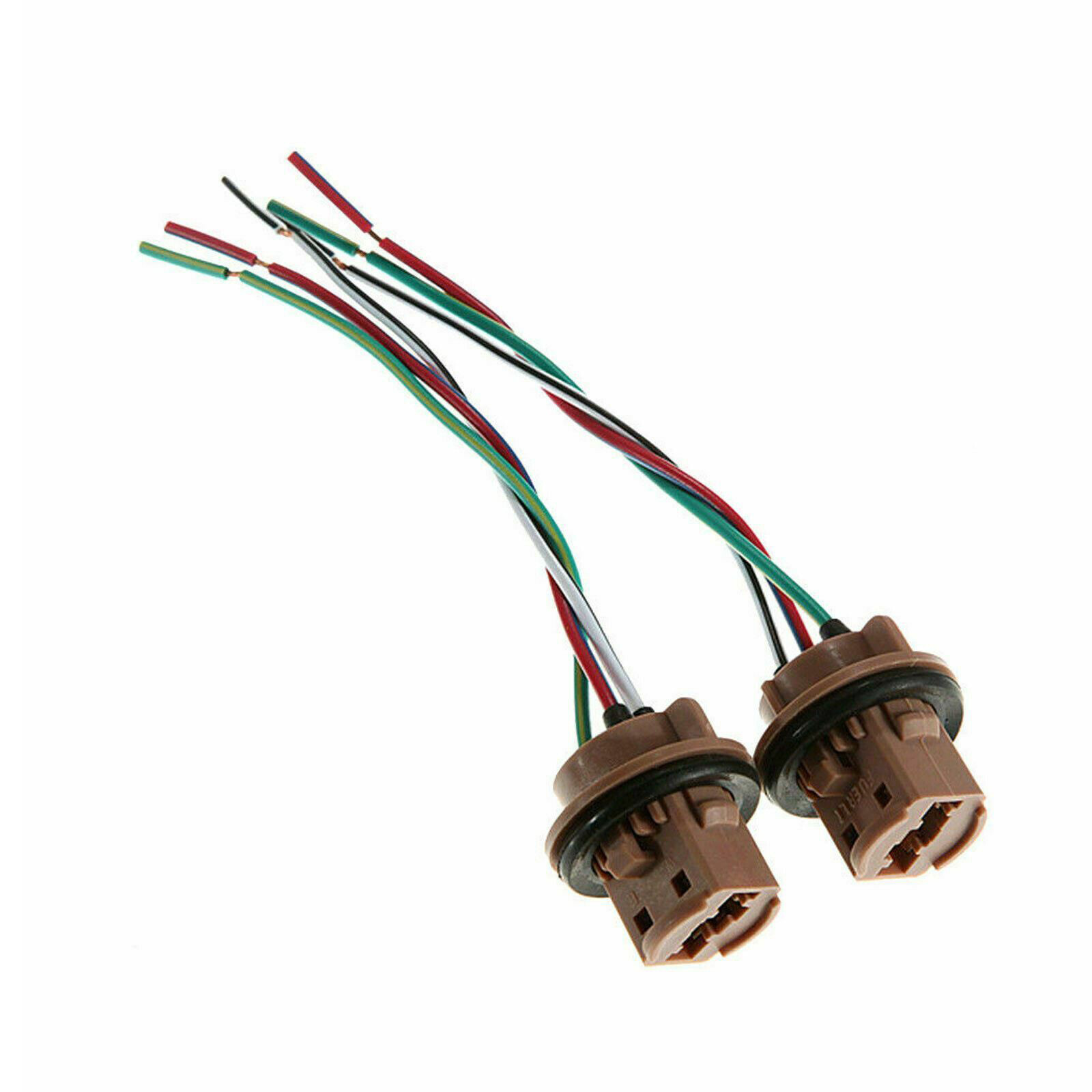 Socket 7444 2x 7443 7444NA T20 LED Bulb Lamp Female Socket Adapter Extension Wire ...
