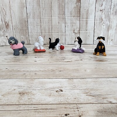 M.E.G. Inc Kitty In My Pocket Puppy In My Pocket Dog 1994 Vintage 90s Set Of 5