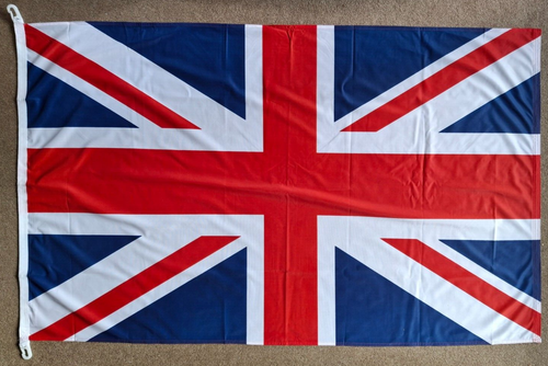 Union Jack 5'x3' con clips bandera de barco - ÚLTIMOS POCOS - Imagen 1 de 4