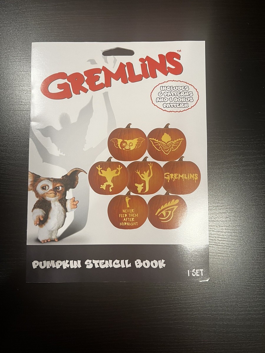 NEW Gremlins Licensed Pumpkin Carving Stencil Book Spirit Halloween - Sold Out | eBay new-gremlins-licensed-pumpkin-carving-stencil-book-spirit-halloween-sold-out-ebay