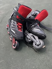 Blade Runner Advantage Pro Men's Adult Fitness Inline Skate Black/Red 9 US