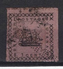 BRITIHS GUIANA, YV # 27 a, SPECIMEN, USED