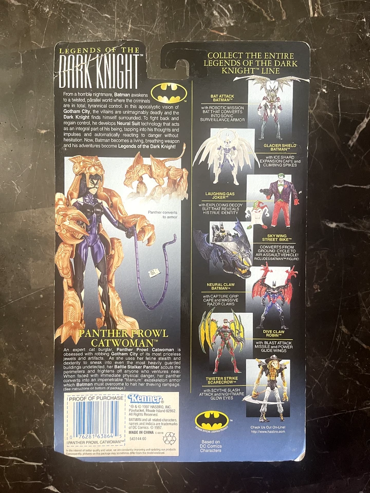 Legends Of The Dark Knight Premium Series Panther Prowl Женщина-кошка 1997-ЗАПЕЧАТАННАЯ! - Изображение 3 из 3