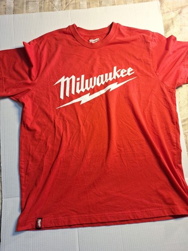 Milwaukee Tools T-Shirt XL Red Gildan - Picture 2 of 9