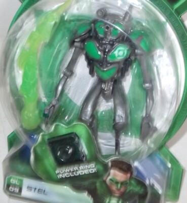 DC GREEN LANTERN MOVIE STEL Action Figure POWER RING MATTEL on NICE card MOSC