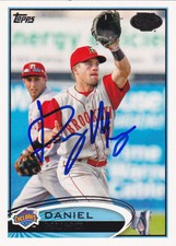 DANIEL DANNY MUNO BROOKLYN CYCLONES SIGNED 2012 TOPPS PRO DEBUT BASEBALL CARD