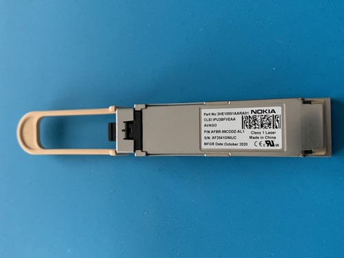 3HE10551AARA01 QSFP28 100GBASE-SR4 IPU3BFVEA NOKIA RICETRASMETTITORE - Foto 7 di 9