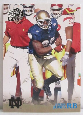 Julius Jones 2004 Press Pass Football Blue Parallel #B15 Cowboys/Notre Dame