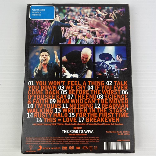The Script DVD Homecoming Live At The Aviva Stadium Dublin All the Hits R0 All - Picture 2 of 6