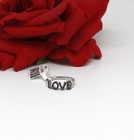 Sterling Silver Black Spinel Love Nwt Size 8 Ring 2.6g Cat Rescue