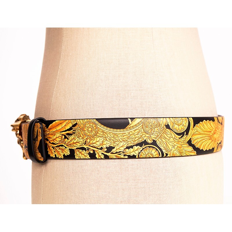 VERSACE 黒。オリーブグリーン？ ベルト 85cm VERSACE 黒。オリーブグリーン？ ベルト 85cm ベルト