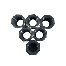 6 PACK Lasco 3/4" x 1/2" PVC 1 D2467 Slip x Threaded Reducer Bushing NWOB