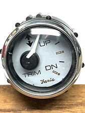 FARIA SIGNATURE SST / GRAY BOAT TRIM GAUGE~MERCURY~MERCRUISER~GP8224A~MARINE~NOS