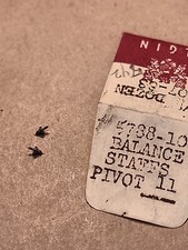 Lot Of 2 NOS Elgin 10s 5788 Pivot 11 Balance Staffs For 543, 542,  546 Parts