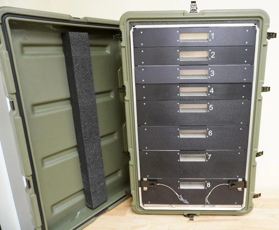 Pelican-Hardigg 472-MEDCHEST3-8D-182 - 8 Drawer Medical Chest 34x21x12 Case - Image 4 of 4