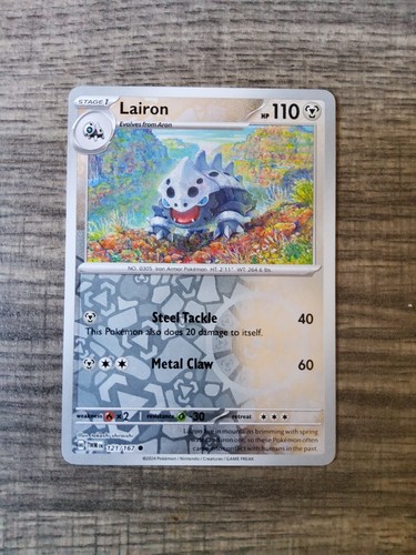 Pokémon- Lairon - 121/167 - Reverse Holo- Twilight Masquerade