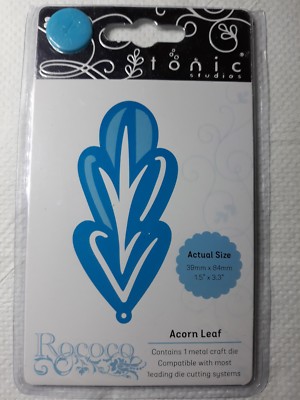 Tonic Studios - Rokoko Build a Wreath - Acorn Leaf Die Set - 1388e