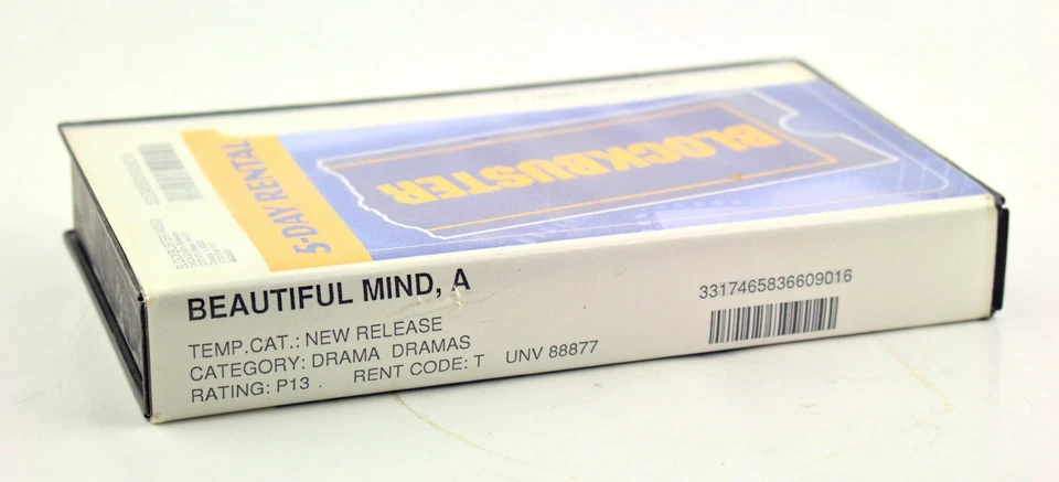 A Beautiful Mind VHS Movie The Awards Edition Russell Crowe - Blockbuster - Image 3 of 3