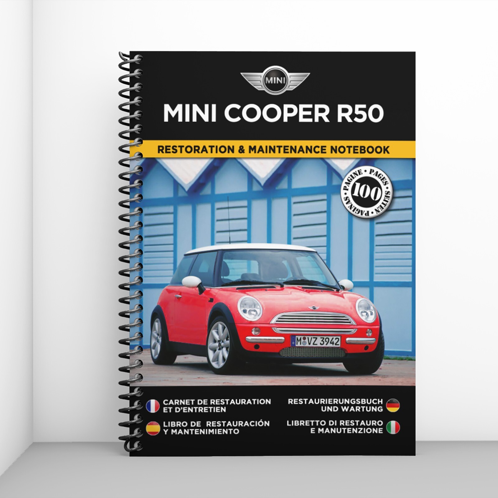 Carnet de restauration Mini Cooper R50 journal de suivi entretien et réparation mécanique auto