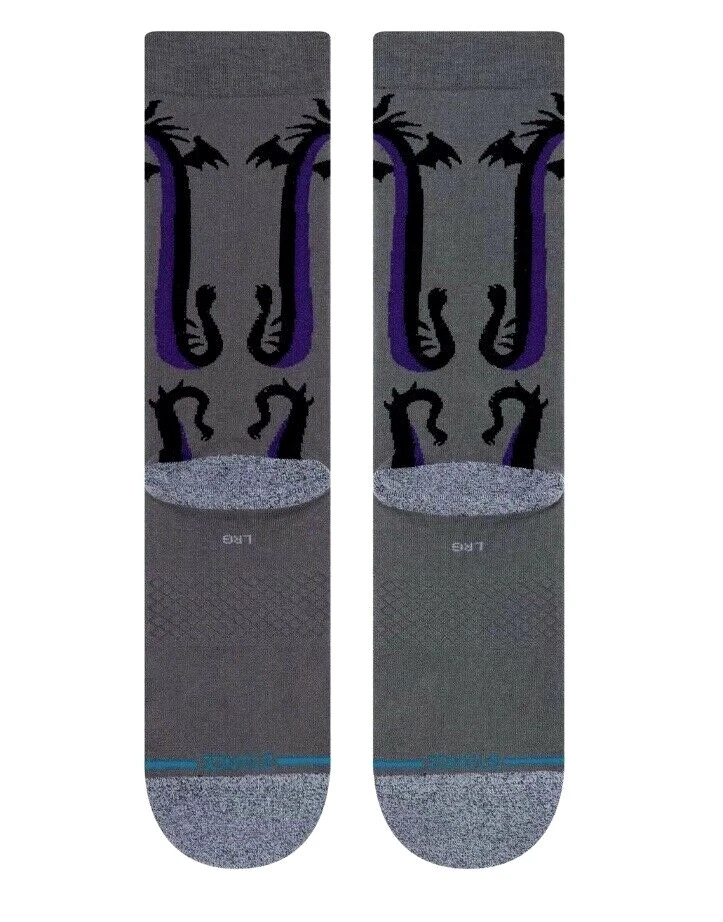 Calcetines Stance Mujer Gris Negro Crew Nylon InfiKnit Disney Maléfica Talla S 5-7.5 Foto 2 de 2